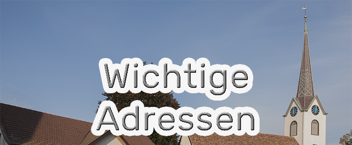 Wichtige Adressen